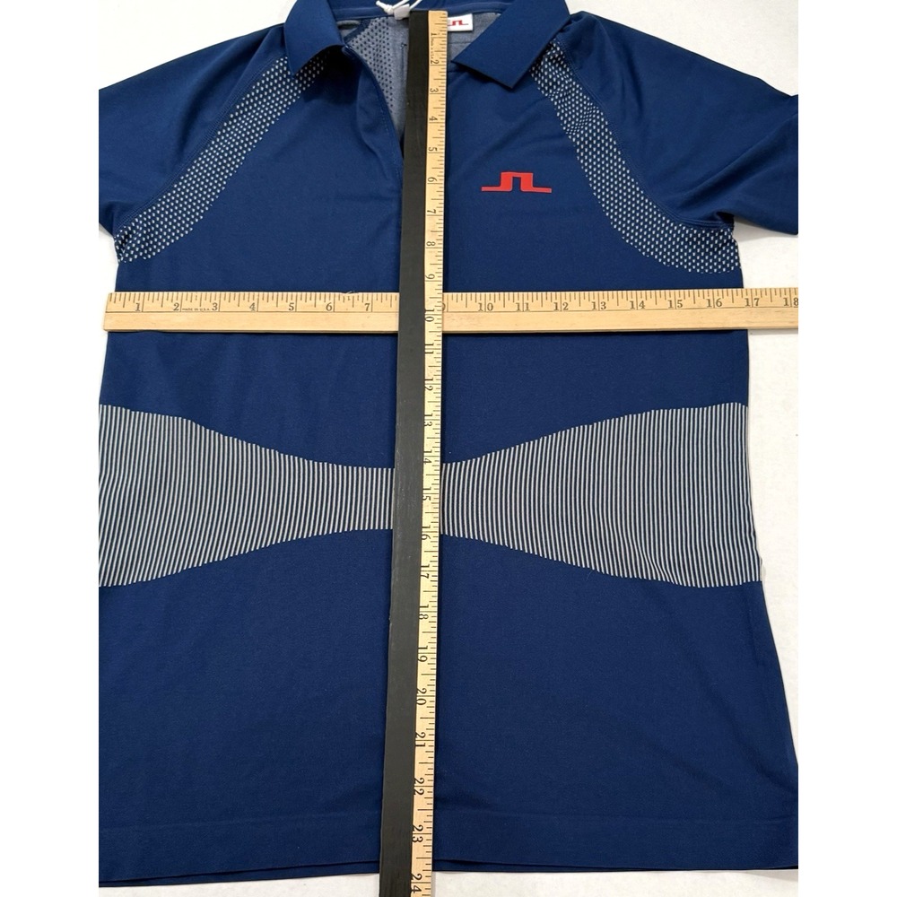 J.Lindeberg Polo Shirt Women's S Alizee Blue Seamless Activewear Team USA - Picture 6 of 9
